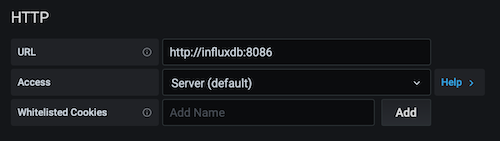 Configure InfluxDB datasource parameters in Grafana
